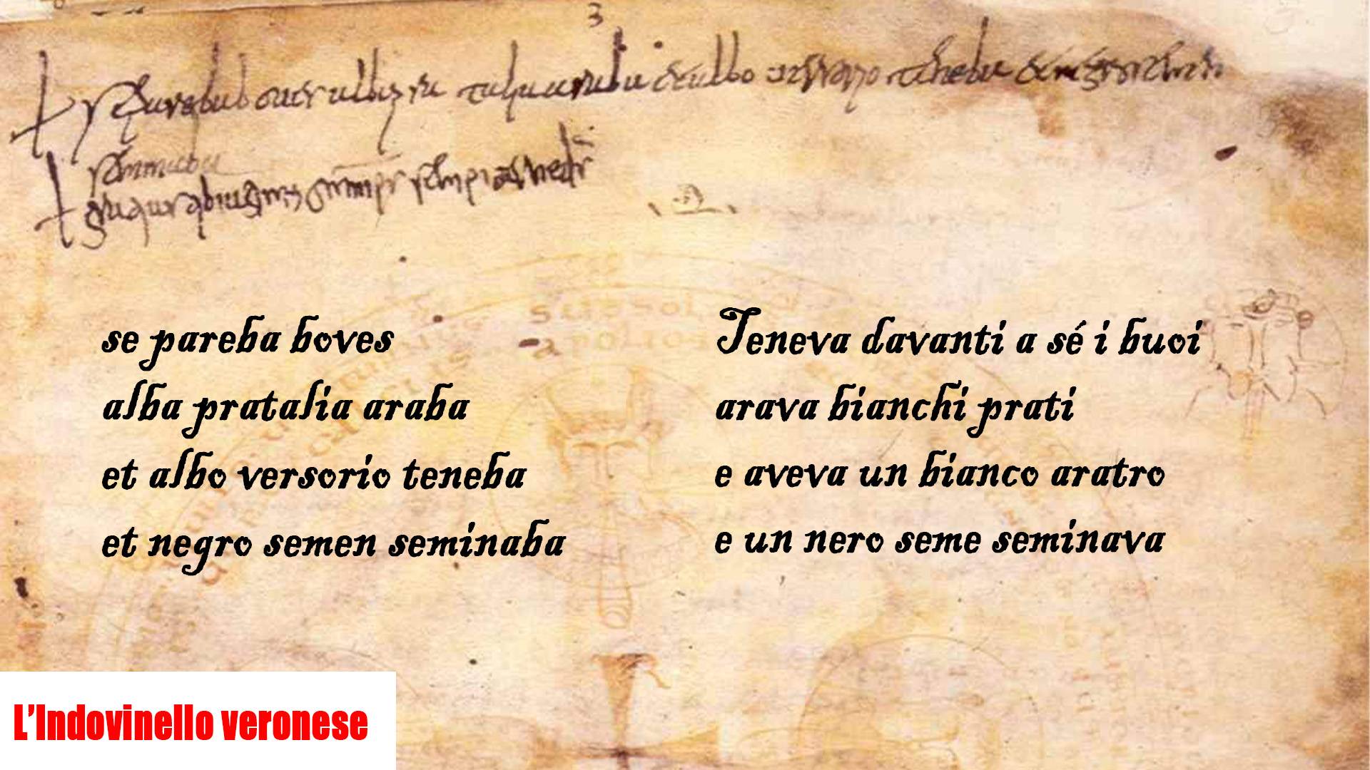 L’Indovinello veronese, il primo documento in lingua italiana risalente a 1200 anni fa